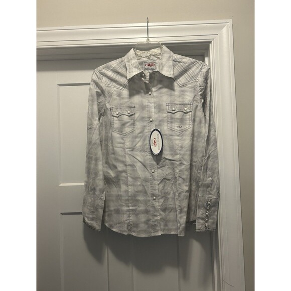 NWT Roper Women’s Pearl Snap Size Large Western Cowboy Shirt Western Wear Rodeo - Picture 1 of 5